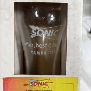 Coca Cola Sonic Better Best & Beyond Tampa‎ 200 Souvenir Glass With Original Box